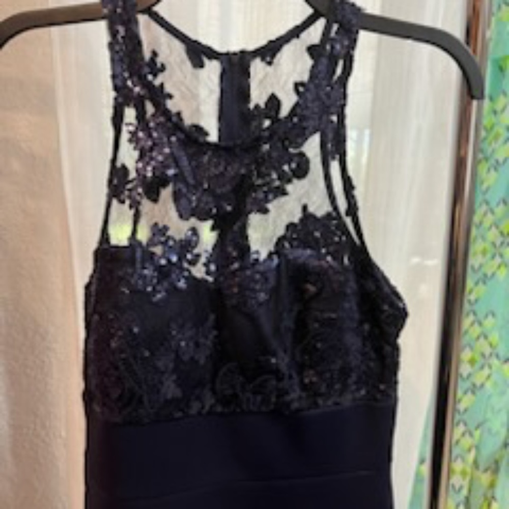 Bodycon navy formal dress